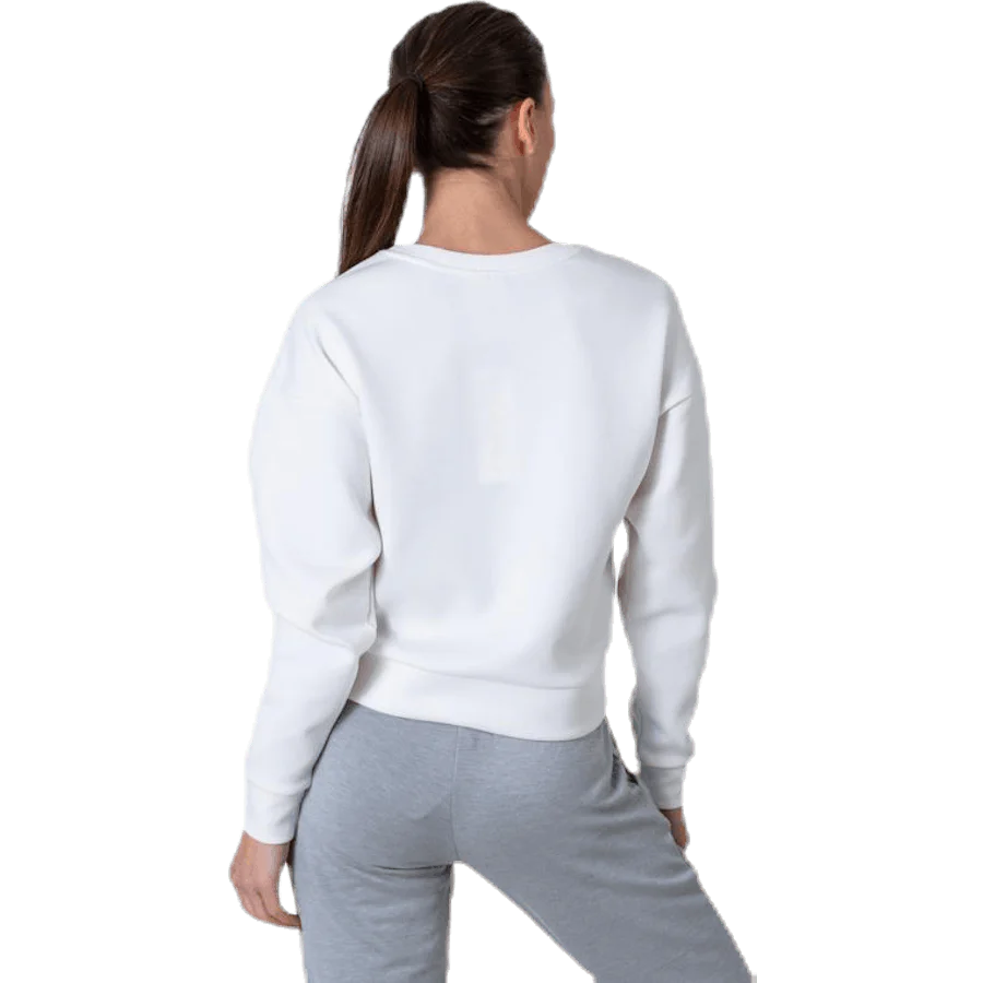 Ziggy L/S O-Neck Box Swt White - Image 3