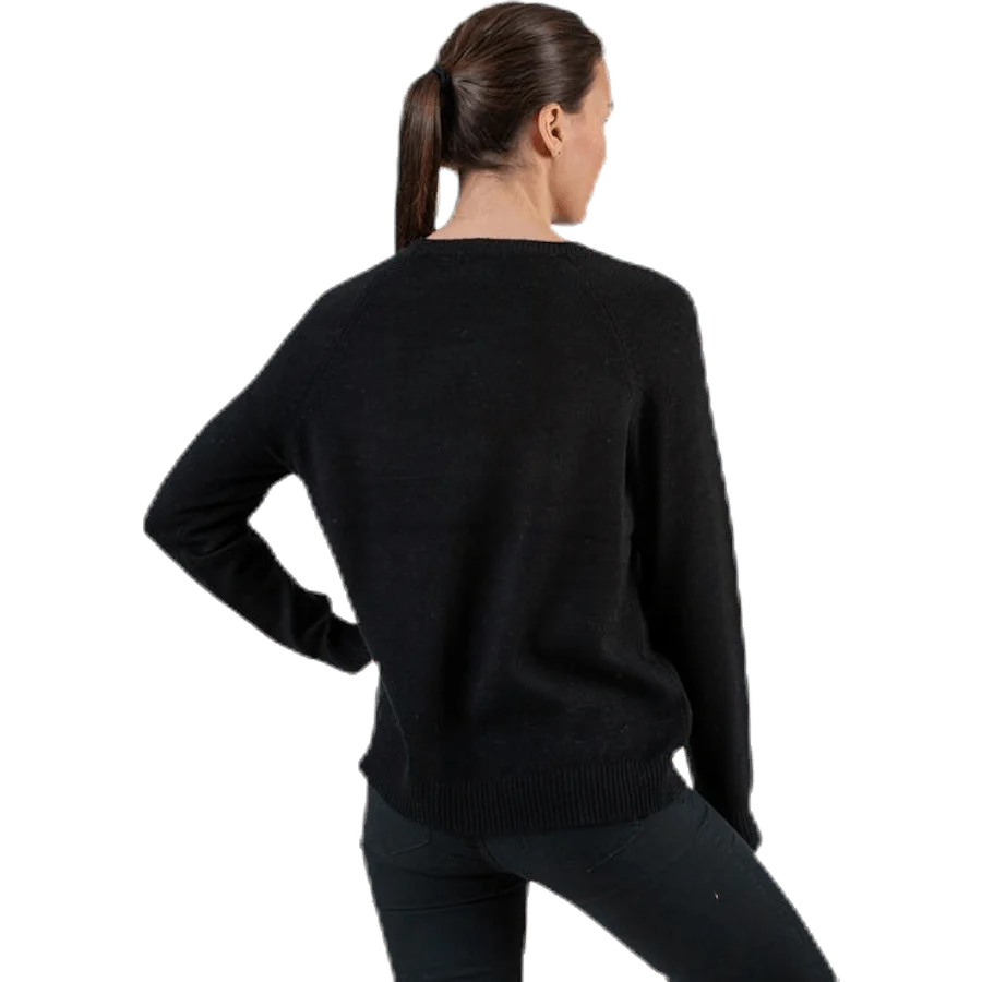 Lesly Kings L/S Pullover Knt Black - Image 3