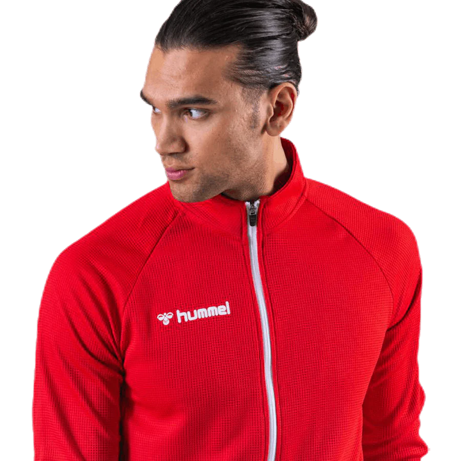 Authentic Poly Zip Jacket Red - Image 4