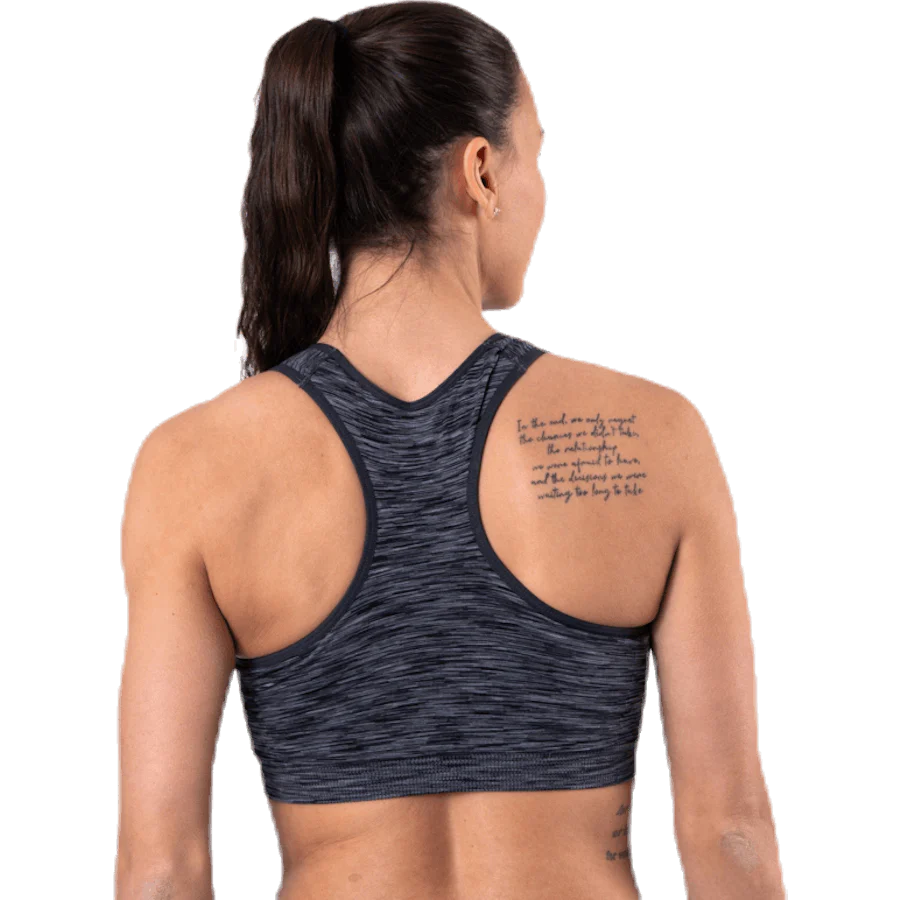 Civita Melange Seamless Sports Bra Black - Image 3