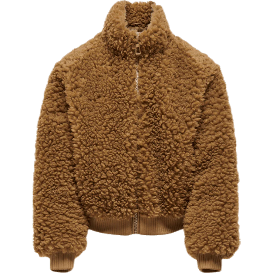 Ellie Sherpa Bomber Brown