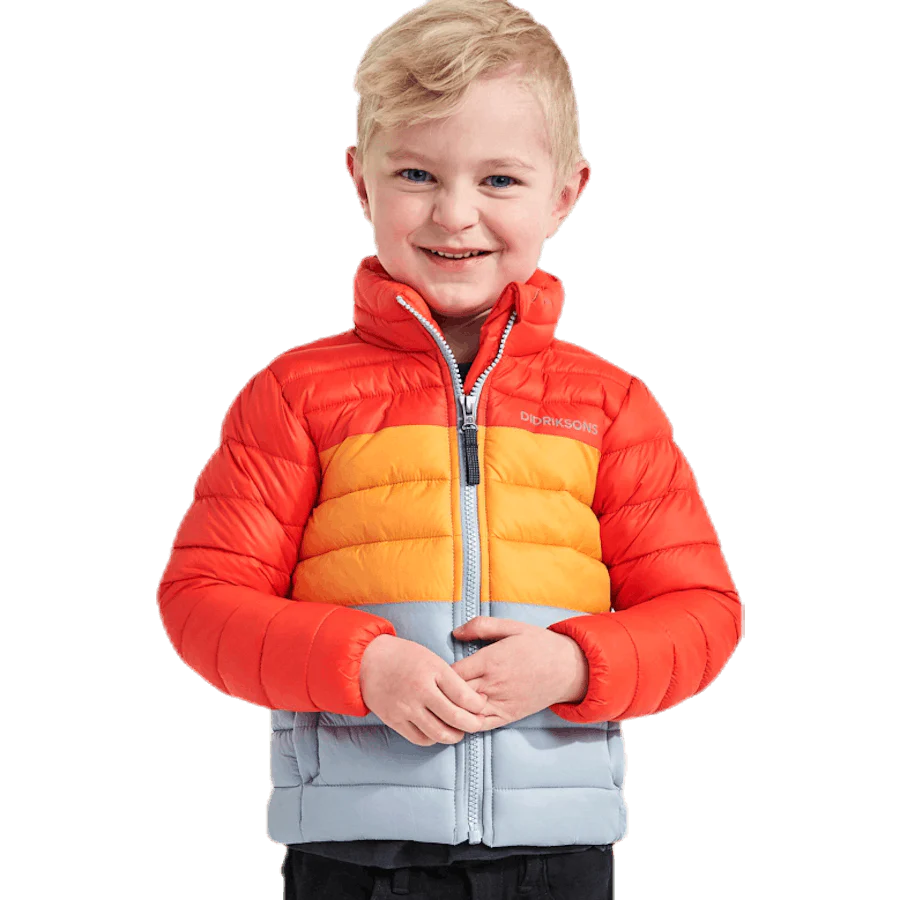 Puff Jacket Orange/Blue/Yellow
