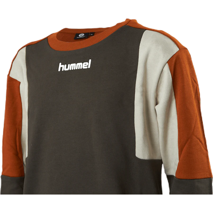 Junior Sander Sweatshirt Orange/Green - Image 4