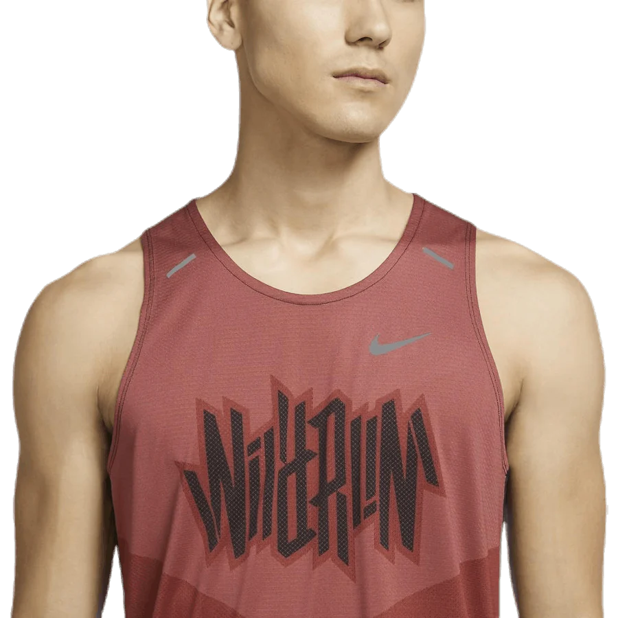 Dri-FIT Rise 365 Wild Run Tank Black/Red - Image 3