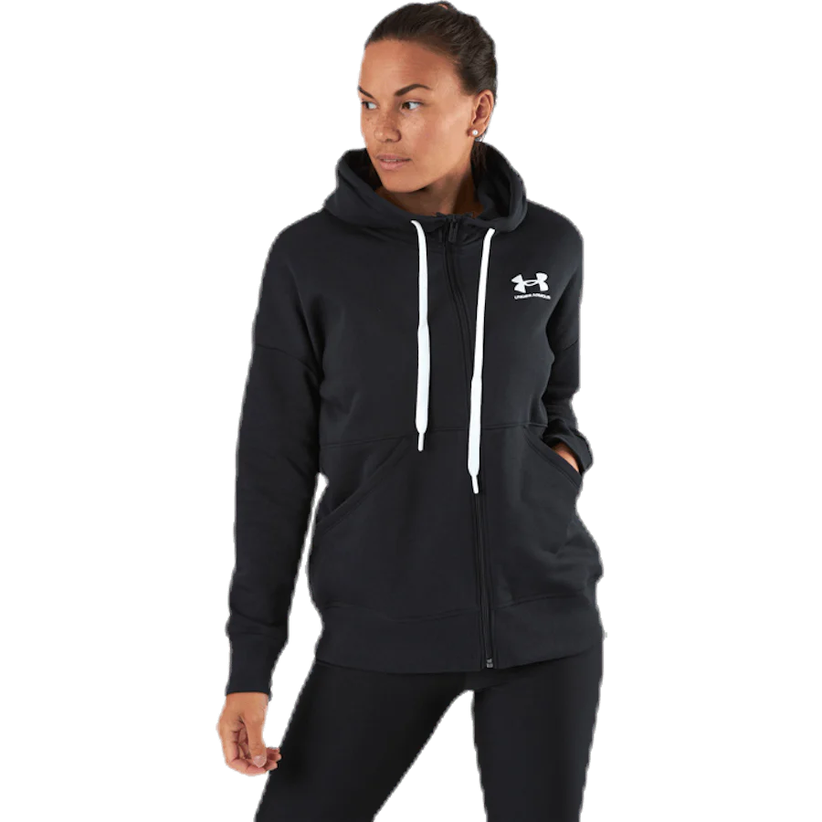 Rival Fleece Fz Hoodie Black