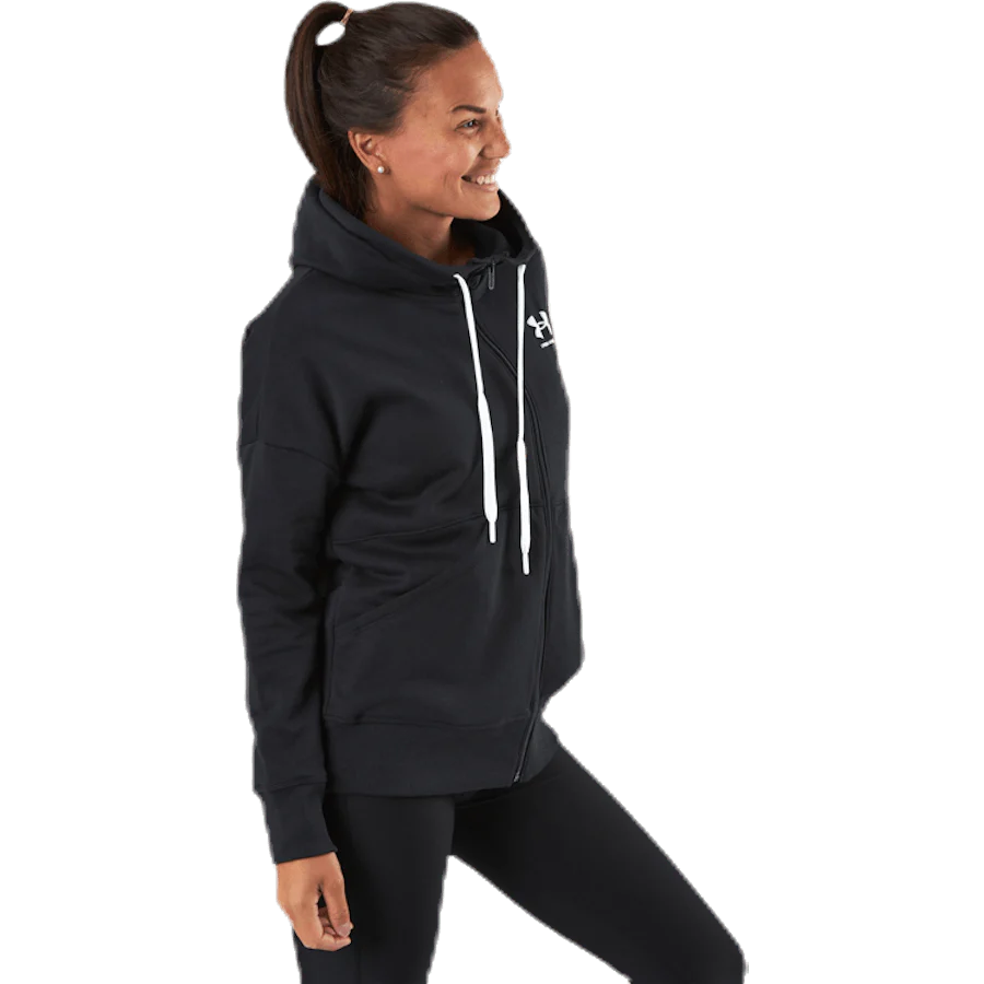 Rival Fleece Fz Hoodie Black - Image 2