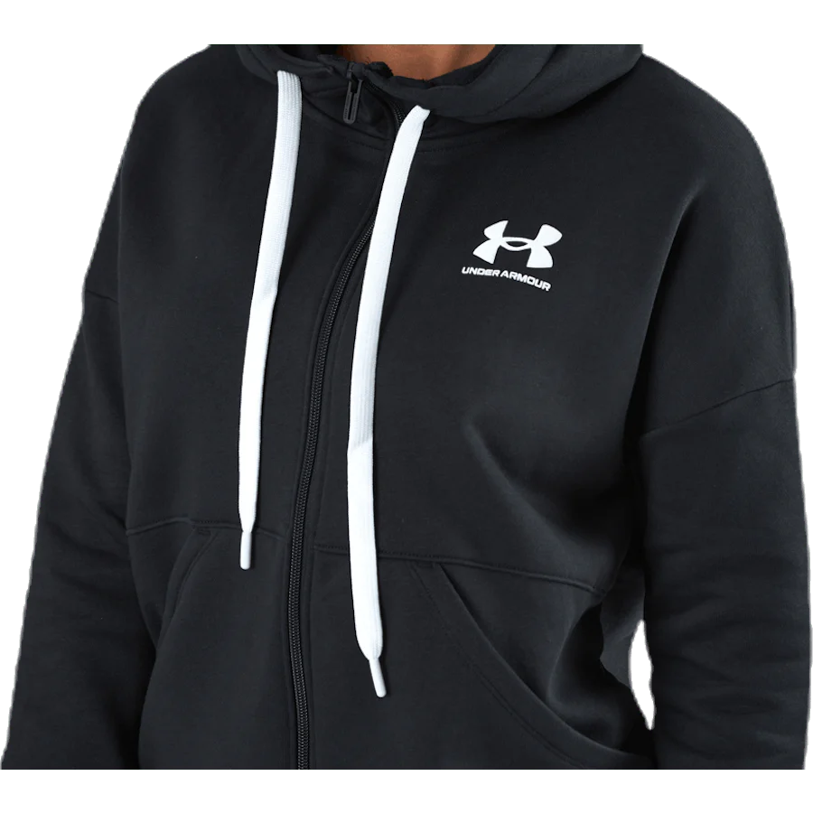 Rival Fleece Fz Hoodie Black - Image 5