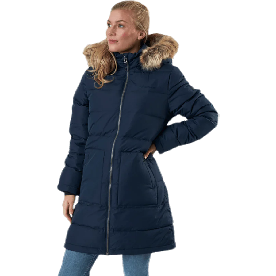 Paranaque Long Down Parka Jacket Blue - Image 2