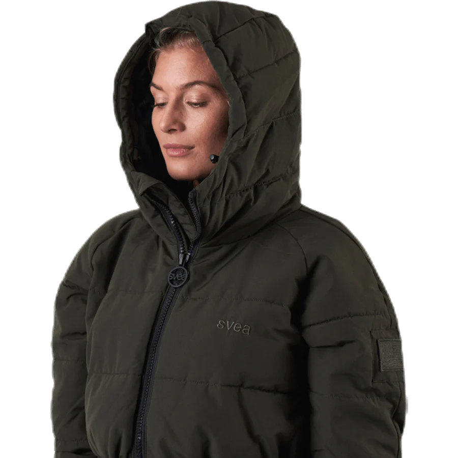 Hourglass Puffer Jacket Green - Image 5