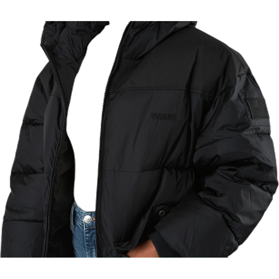 Comfy Puffer Coat Black - Image 6