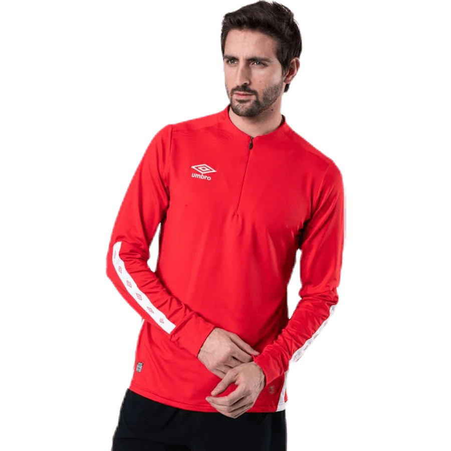 UX Elite Halfzip Top White/Red - Image 5