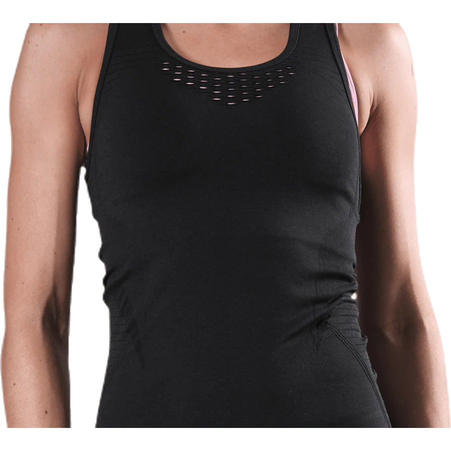 Fitness Seamless Mesh Tank Black - Image 4