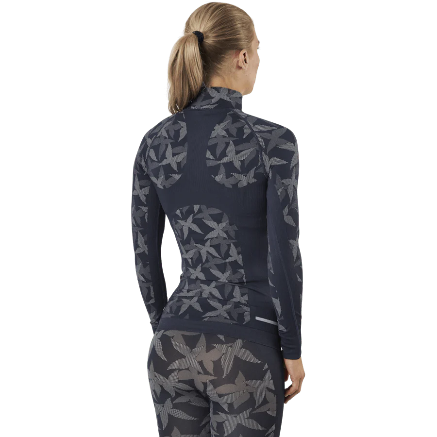 Butterfly Half-Zip Shirt Blue - Image 3