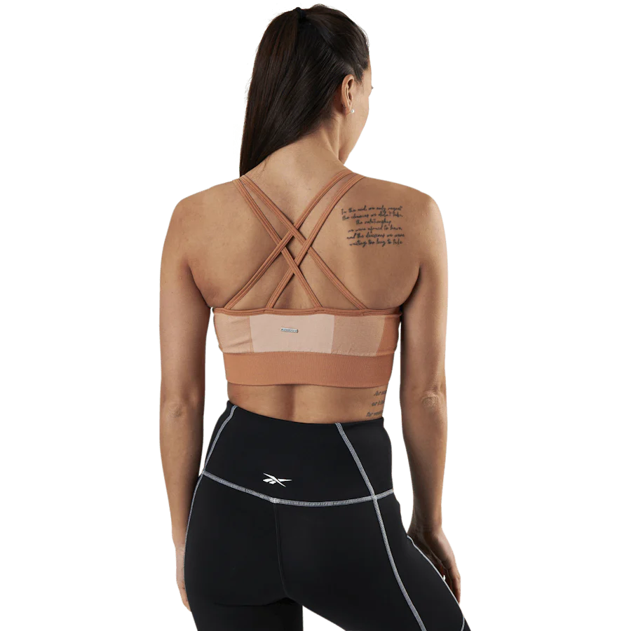 Seamless Strap Sports Bra Patterned - Image 3