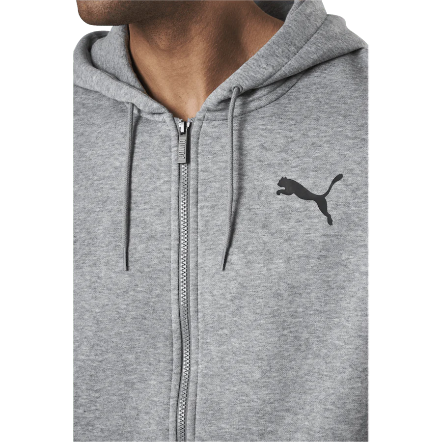 Essential Small Logo Fz Hoodie Fl Grey - Image 5