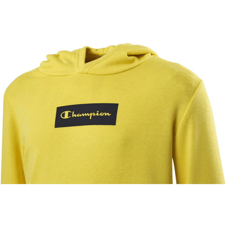 Pastel Hooded Sweatshirt Junior Yellow - Image 4