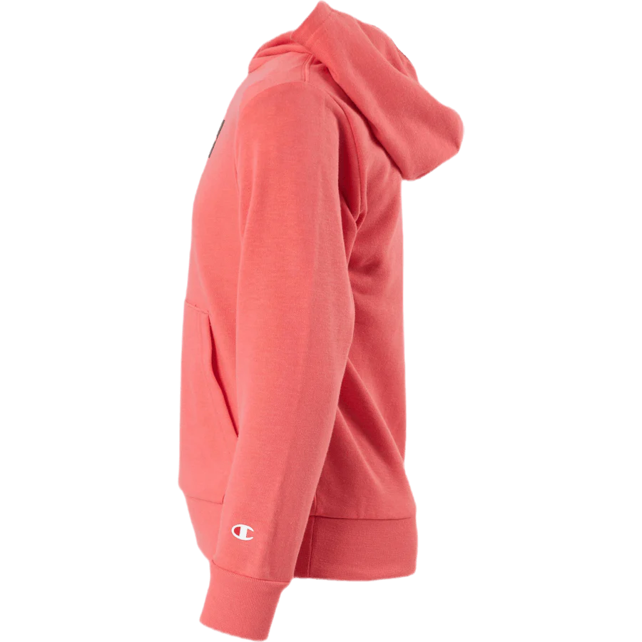 Pastel Hooded Sweatshirt Junior Red - Image 2