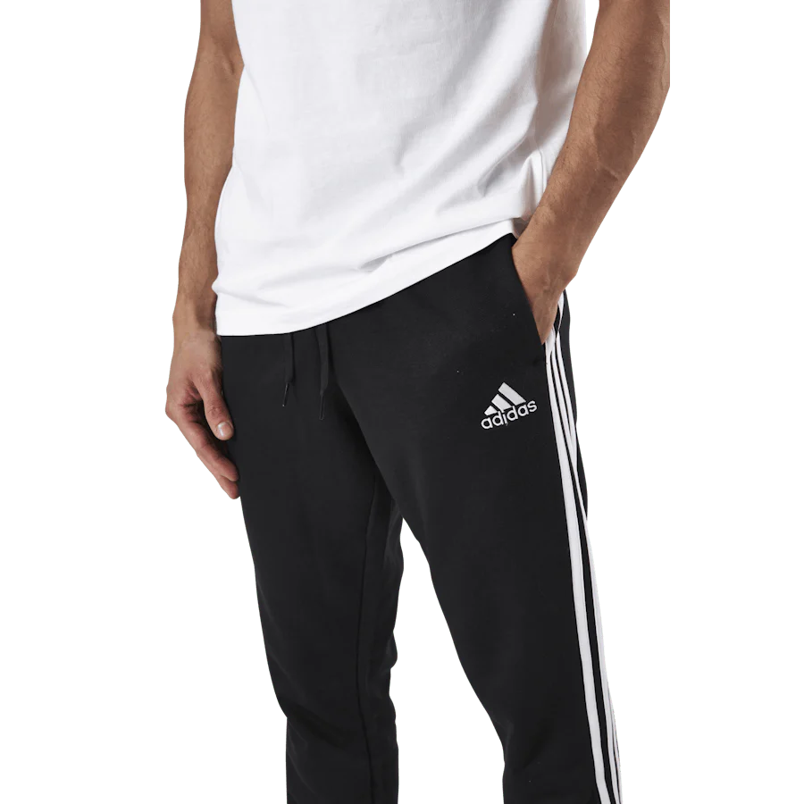 Essentials Tapered Elasticcuff 3 Stripes Pant Black / White - Image 3