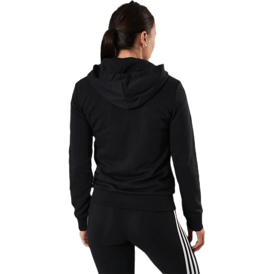 Essentials Full-Zip Hoodie Black / White - Image 3