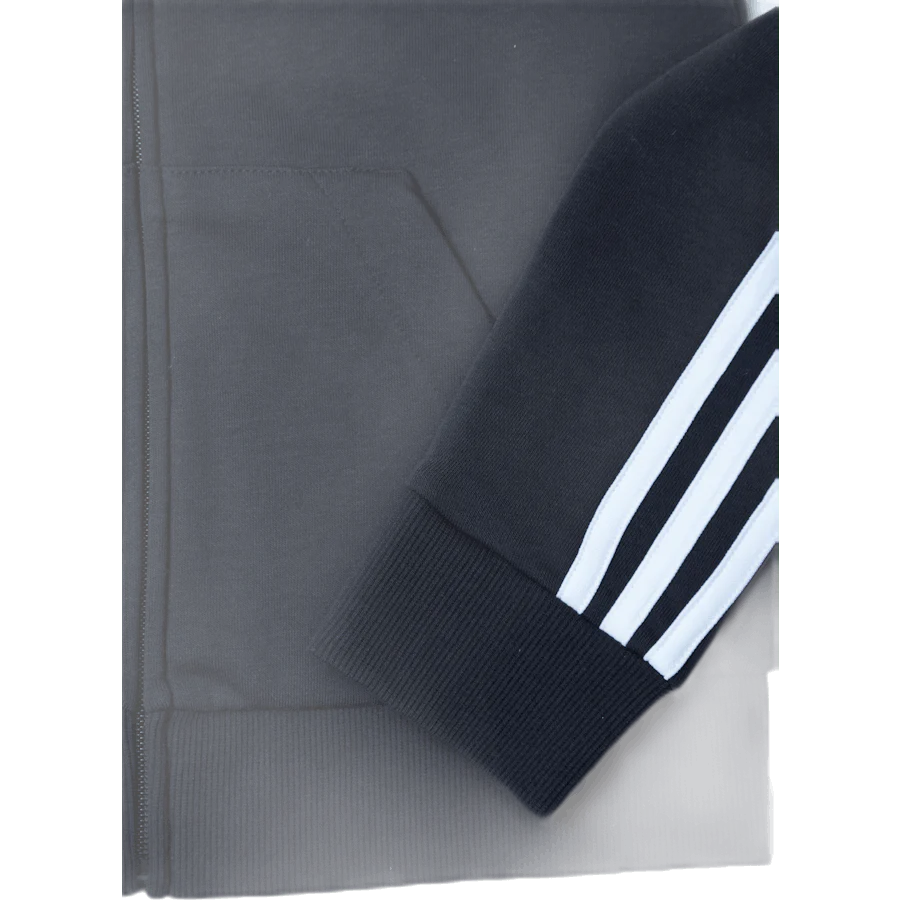 Essentials Full-Zip Hoodie Black / White - Image 7