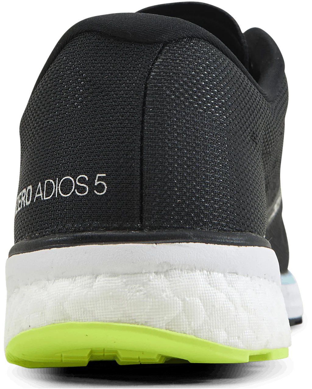 Adizero Adios 5 Shoes Core Black / Silver Metallic / Solar Yellow - Image 2