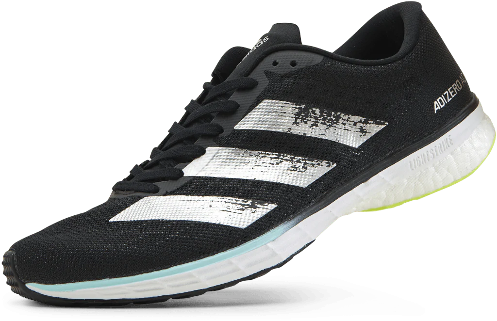 Adizero Adios 5 Shoes Core Black / Silver Metallic / Solar Yellow - Image 6