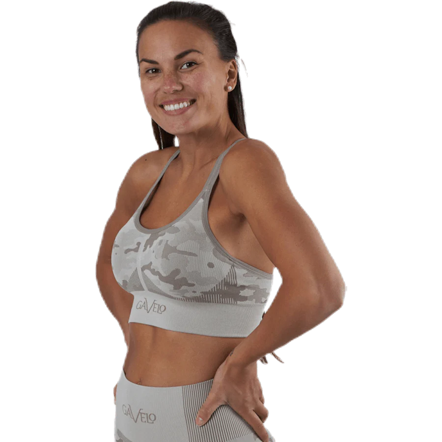 Desert Storm Camo Sports Bra Beige - Image 4