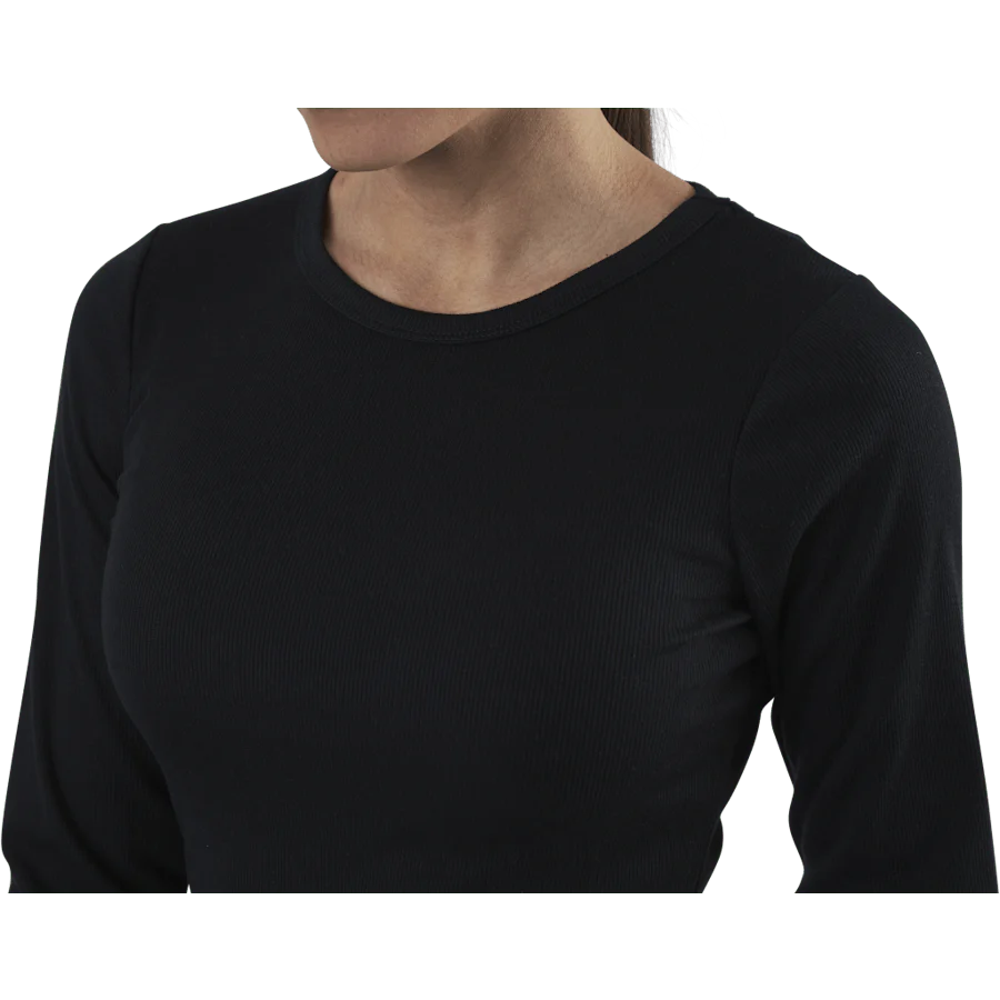 Quinn Rib Dress Black - Image 5