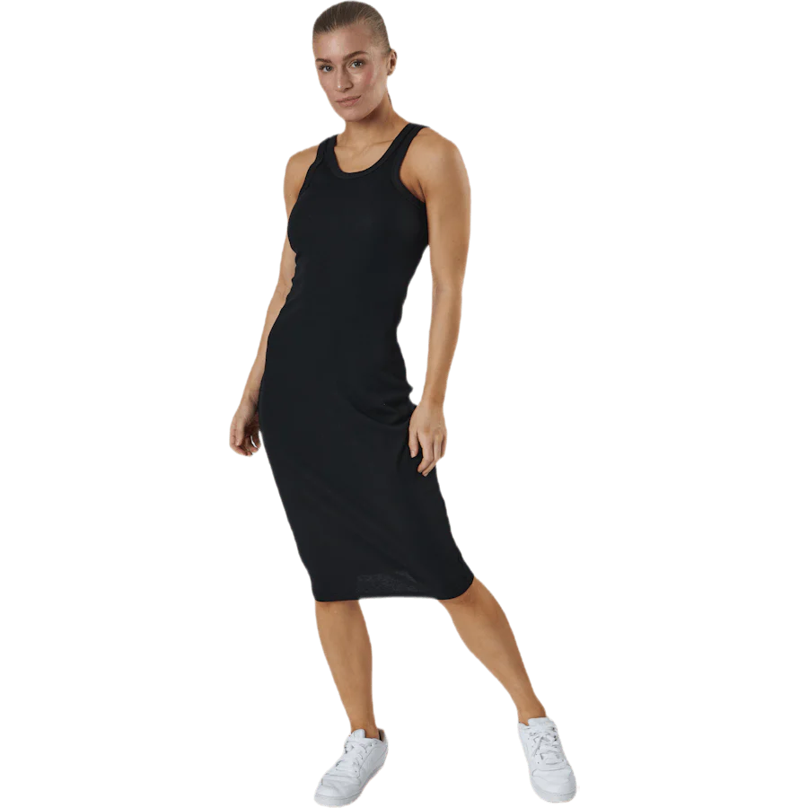 Hazel Rib Tank Dress Black