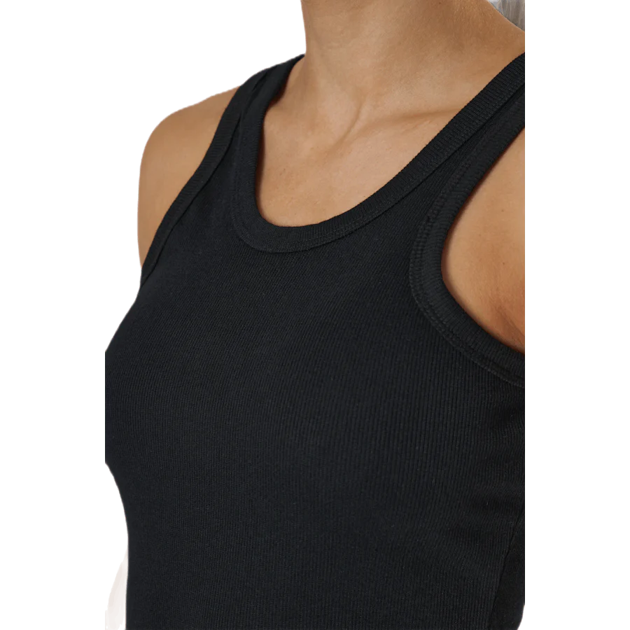 Hazel Rib Tank Dress Black - Image 4