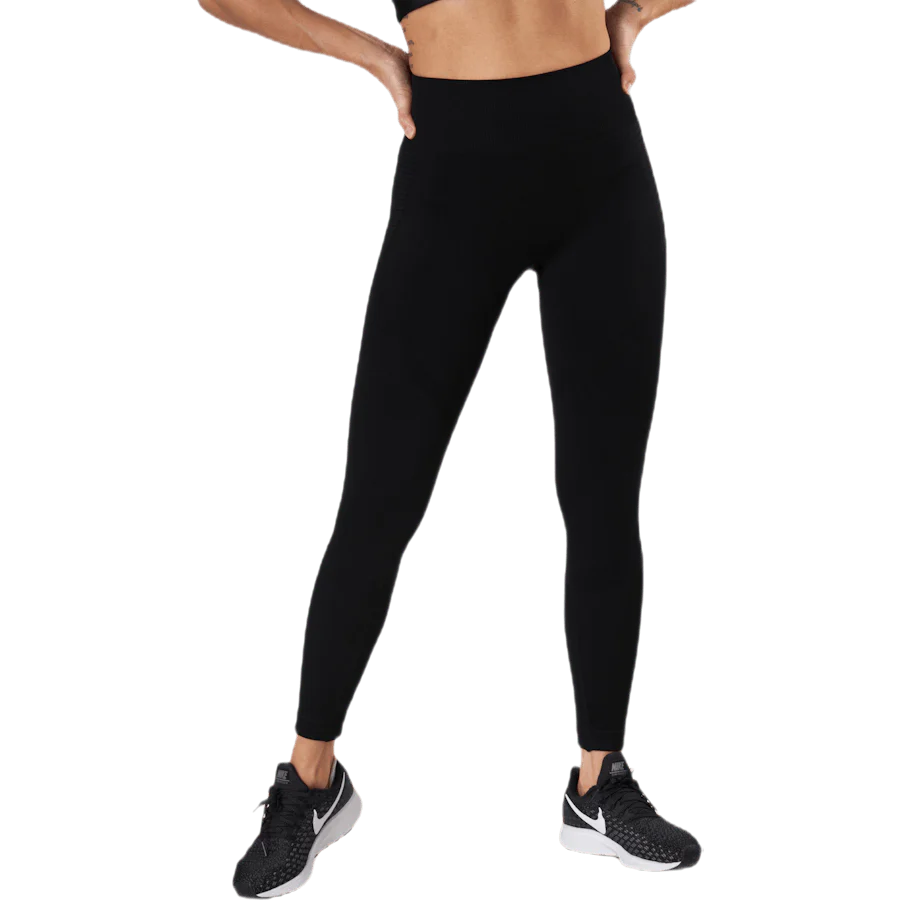 Fitness Melange Tights Black