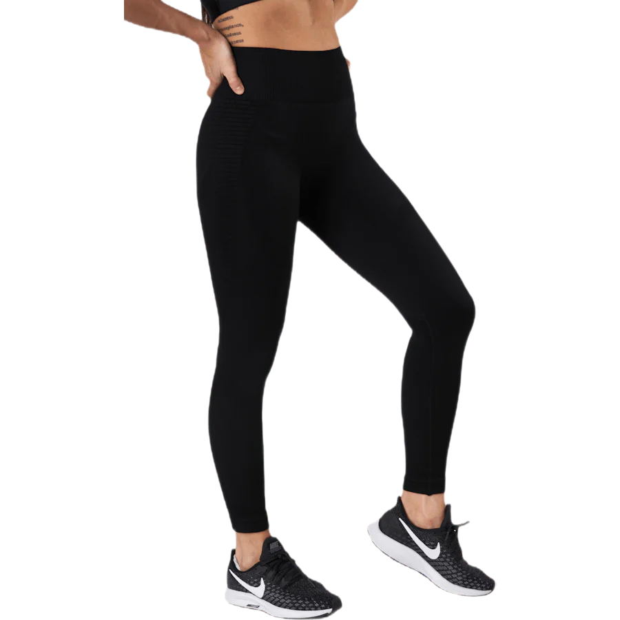 Fitness Melange Tights Black - Image 2