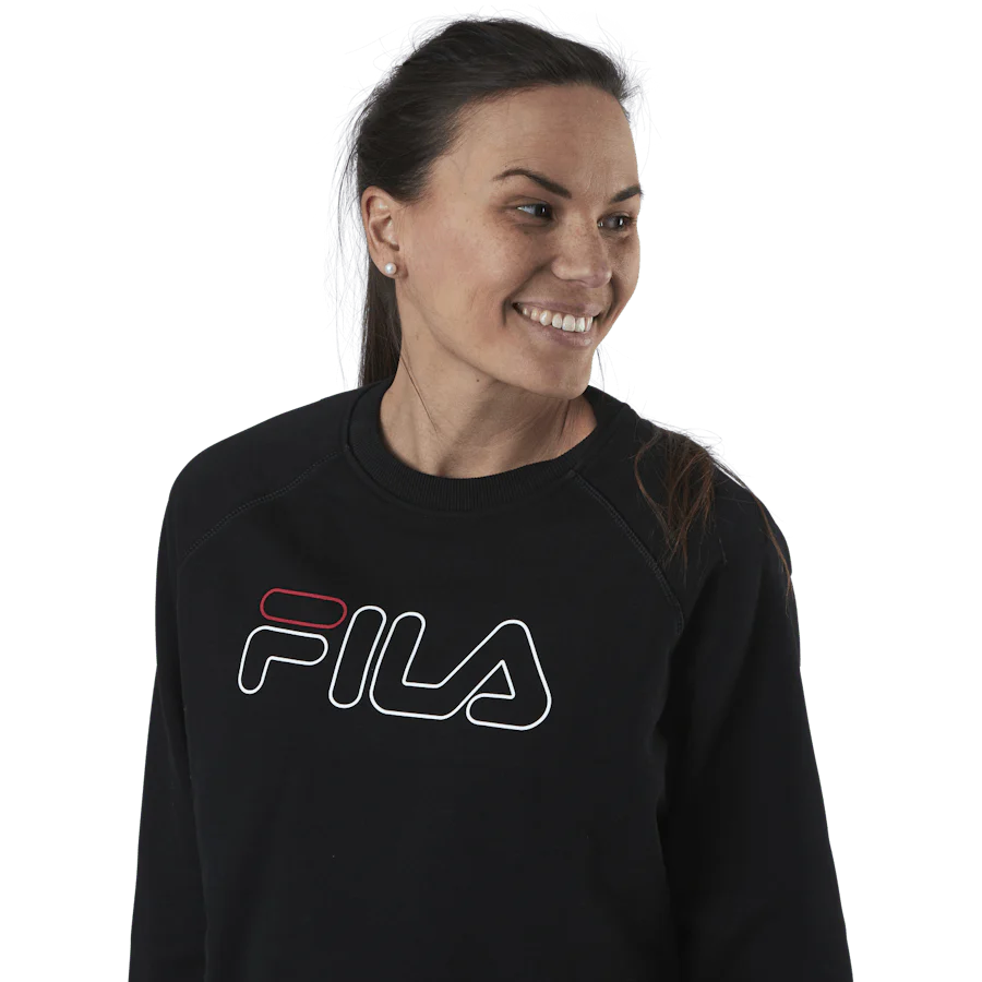 Jamina Cropped Crew Sweat Black - Image 4