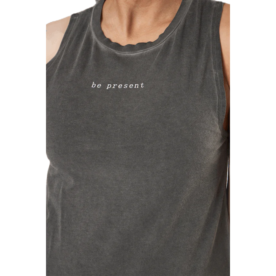 Present Tank Top Black/Grey - Image 4