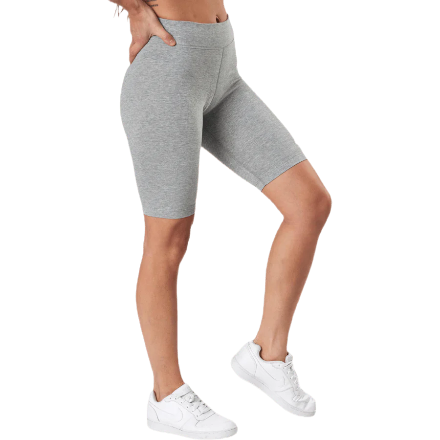 Sportswear Essential Women's Mid-Rise Bike Shorts DK GREY HEATHER/WHITE - Image 2