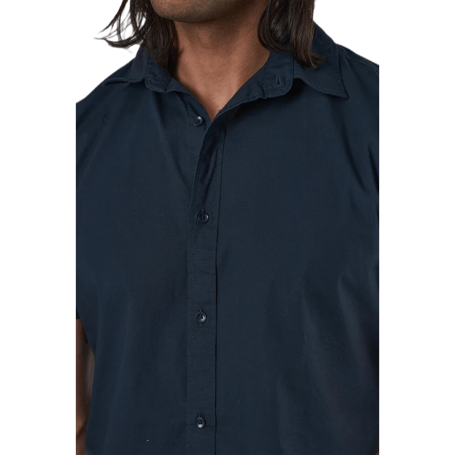 Clint Shirt S/S Slim Fit Blue - Image 4