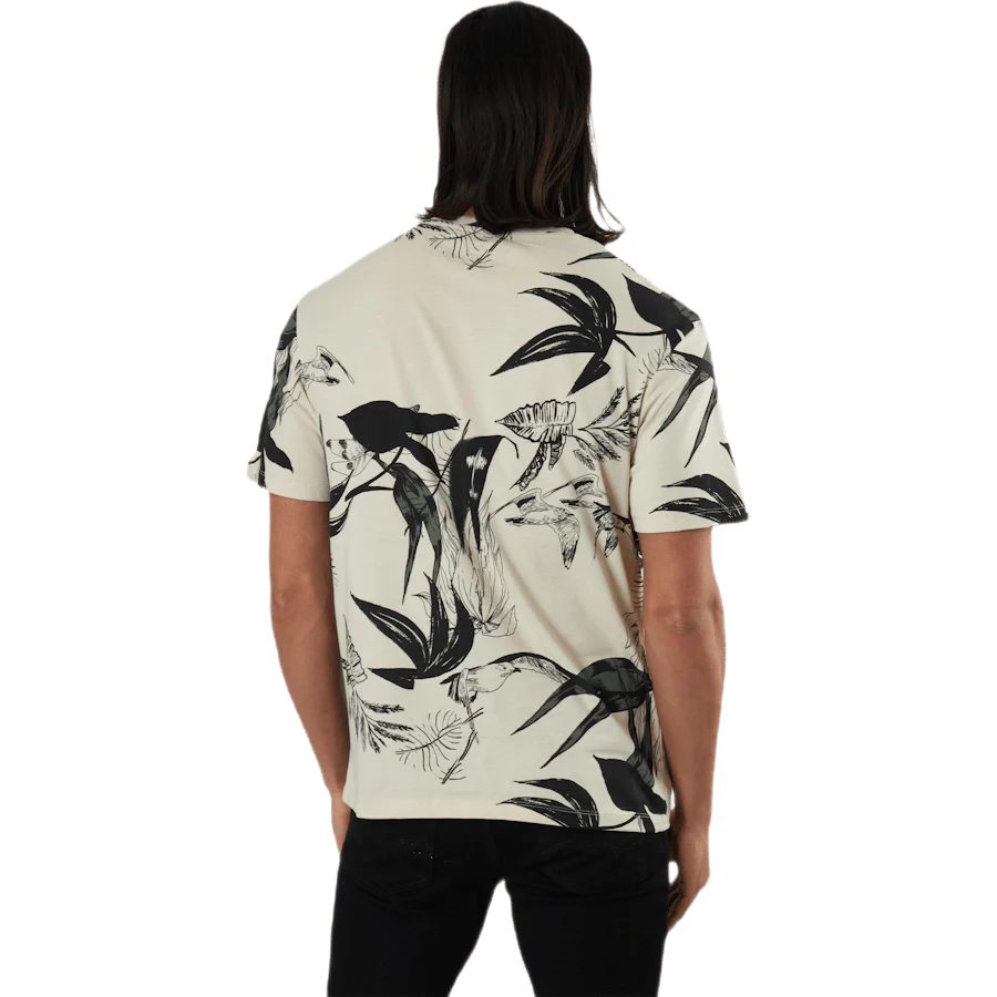 Monet Tee Ss Crew Neck Beige - Image 3