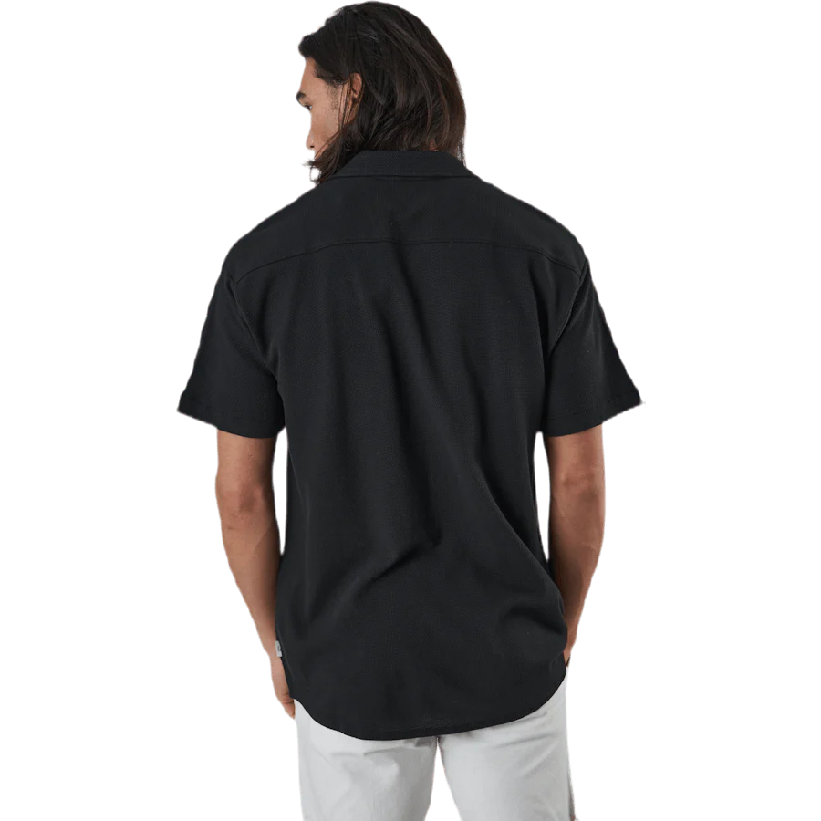 Findus Resort Shirt Ss One Pocket Black - Image 3