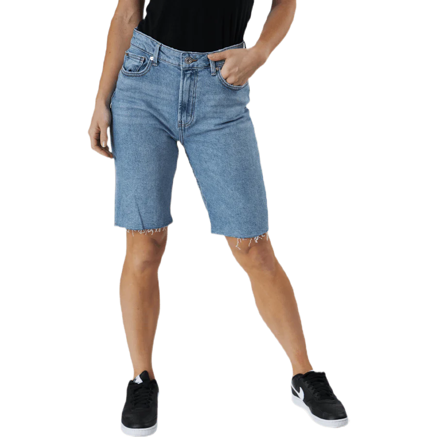 Emily Hw Long Shorts Raw Bb Mas0051 Blue
