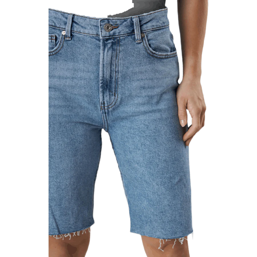 Emily Hw Long Shorts Raw Bb Mas0051 Blue - Image 5