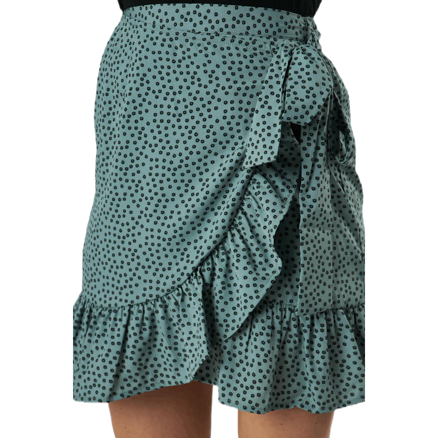 Olivia Wrap Skirt Wvn Green - Image 4