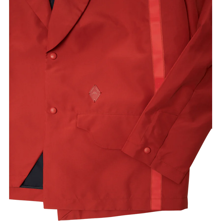 Blazer Jacket Asymmetric Pocke Orange - Image 3