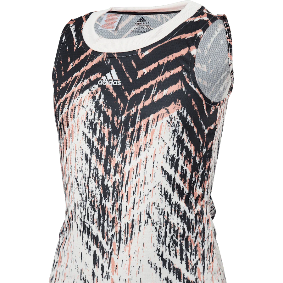 Girls Match Tank Primeblue Aer 000/beige - Image 3