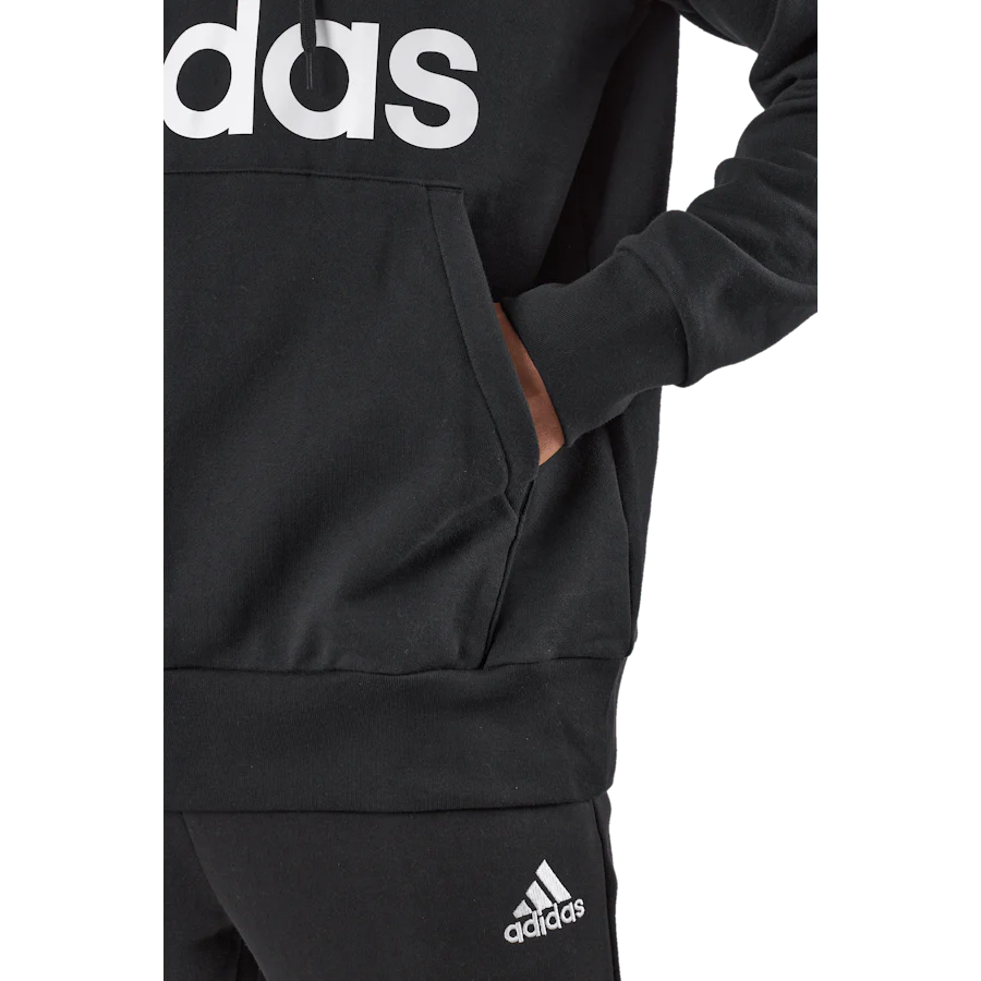 Essentials French Terry Big Logo Hoodie Black - Image 5
