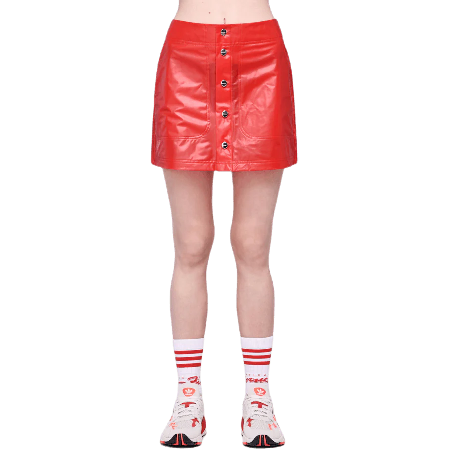 X Fiorucci Kiss Mini Skirt Red