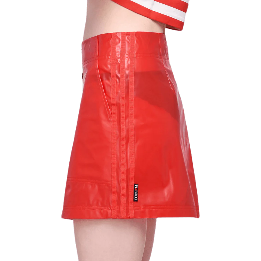 X Fiorucci Kiss Mini Skirt Red - Image 4