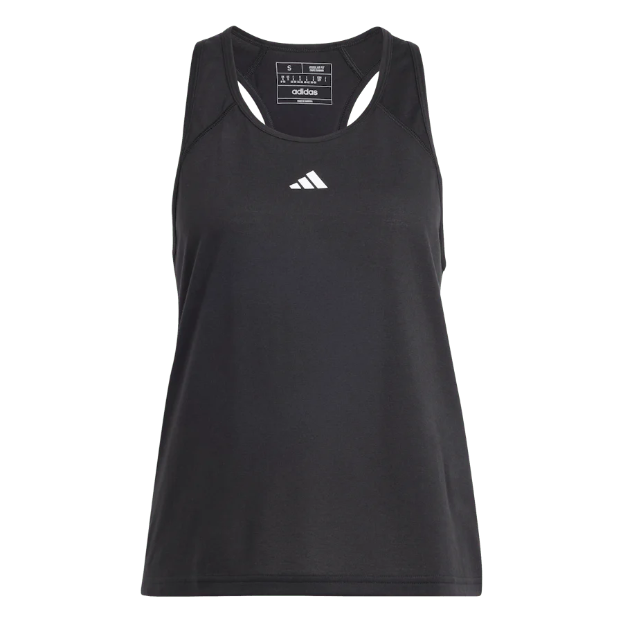 Train Essentials Minimal Branding Racerback Tank Top Black - Image 6