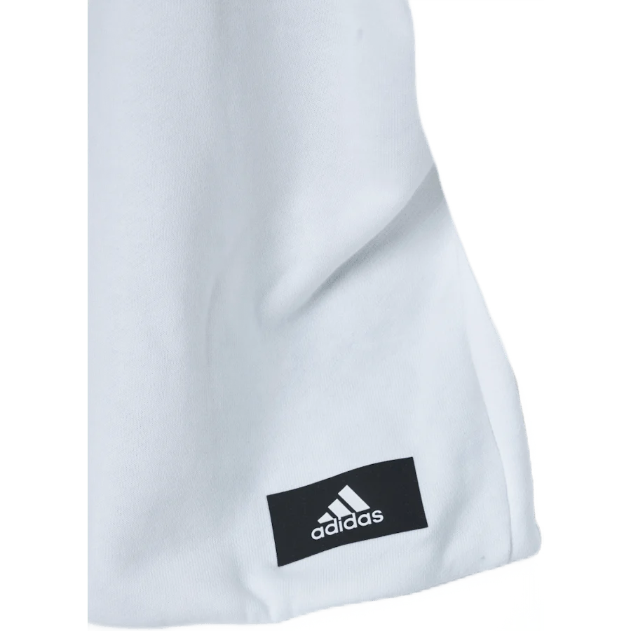 Adidas Sportswear Three Bar Hoodie White - Image 4