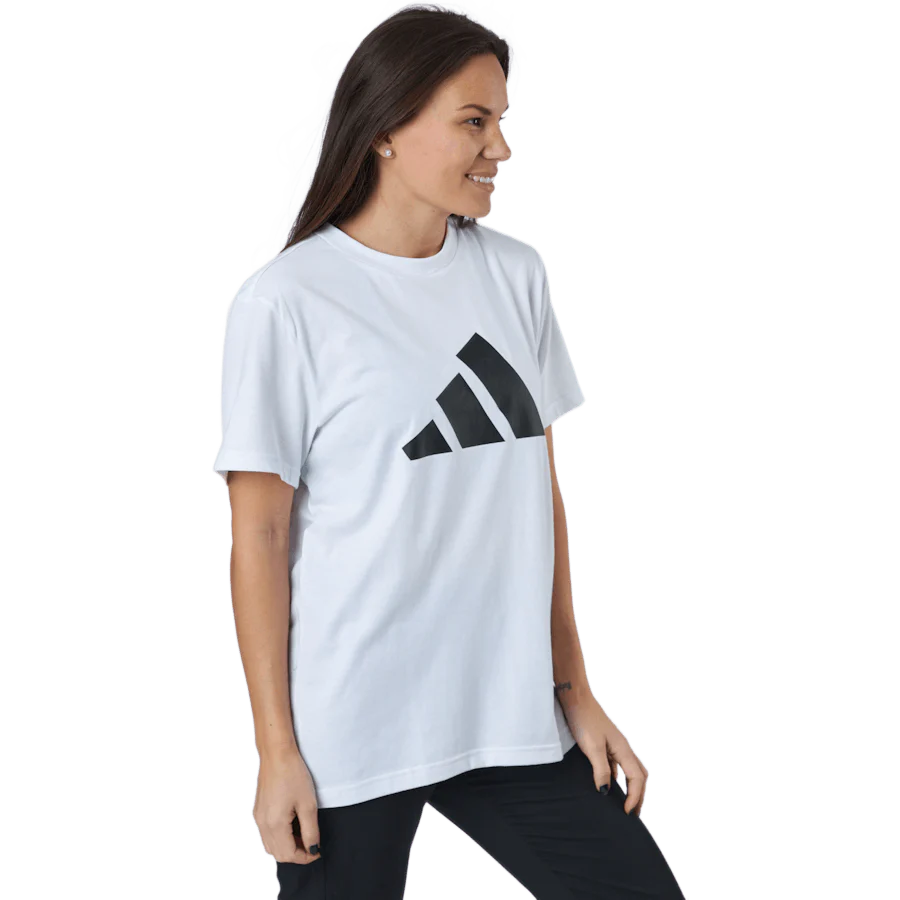 Adidas Sportswear Three Bar T-Shirt White - Image 2