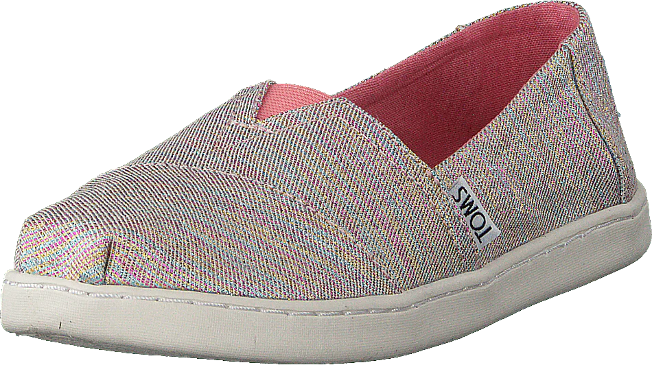 Alpargata Youth Pink Multi Twill Glimmer - Image 3